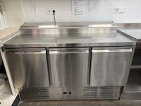 2022 gastro inox - 1000100026282 - rvs koelwerkbank met saladiere