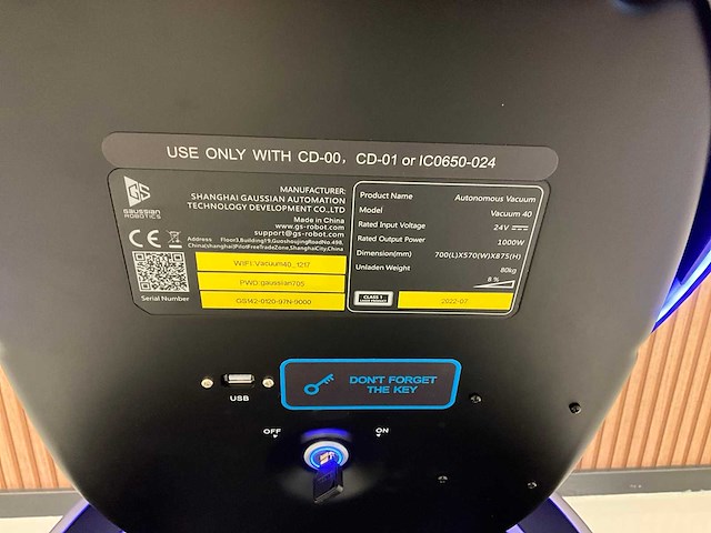 2022 gausium vacuüm 40 vloerreinigingsrobot - afbeelding 6 van  14