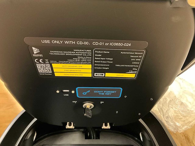 2022 gausium vacuüm 40 vloerreinigingsrobot - afbeelding 6 van  16