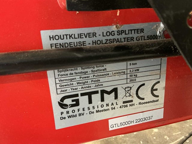 2022 gtm gtl5000h kloofmachine - afbeelding 6 van  6