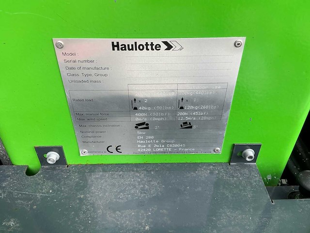 2022 haulotte star10 masthoogwerker - afbeelding 13 van  19