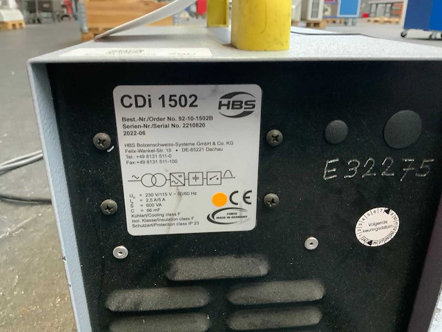 2022 hbs cdi 1502 stiftlasmachine - afbeelding 4 van  4
