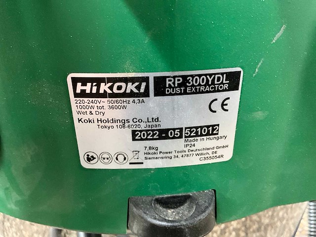 2022 hikoki rp 300ydl industriële stofzuiger - afbeelding 1 van  1