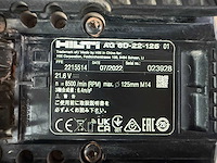 2022 hilti ag 6d-22-125 accu-haakse slijper met accu - afbeelding 6 van  7