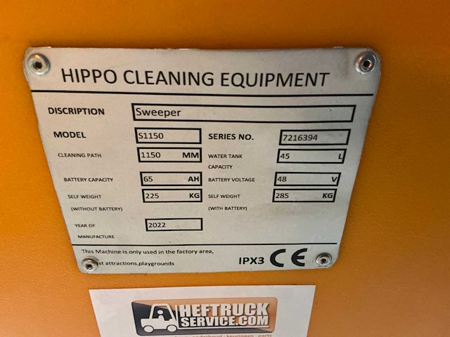 2022 hippo s1150 vloerreiniger - afbeelding 9 van  9
