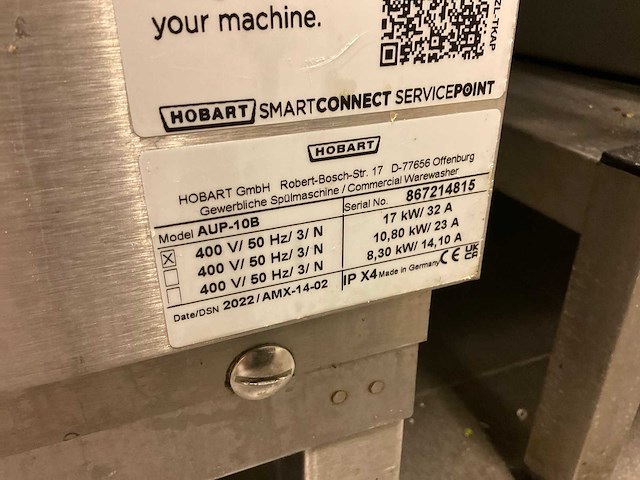 2022 hobart aup-10b korvenvaatwasmachine - afbeelding 7 van  10