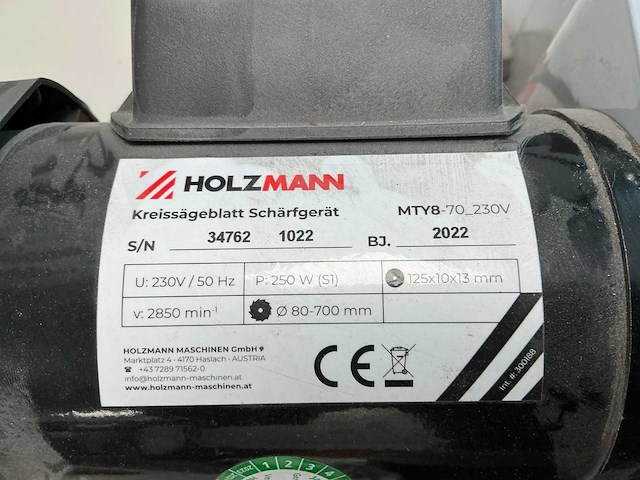 2022 holzmann mty8 cirkelzaagblad slijpmachine - afbeelding 7 van  8