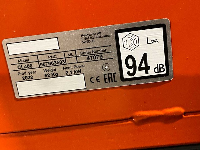 2022 husqvarna cl-400 draadlegger - afbeelding 7 van  15