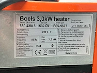 2022 inelco 88043007 dania 3.3kw elektroheater 3kw - afbeelding 5 van  6