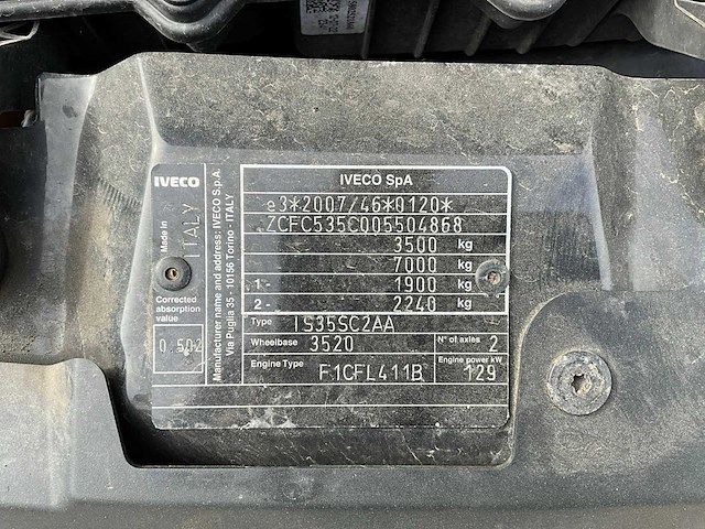 2022 iveco daily 35s18 3.0 luchtvering / automaat bedrijfswagen v-95-lfr - afbeelding 37 van  42