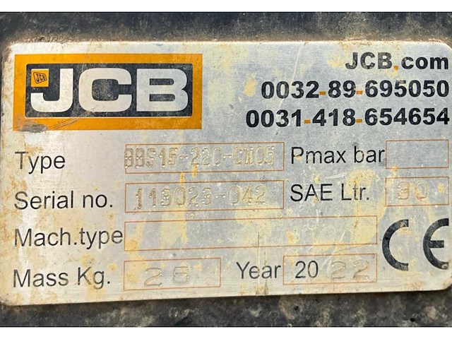 2022 jcb bbs15-220 banaanbak - afbeelding 8 van  8