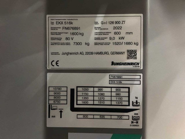 2022 jungheinrich ekx 516k man-up truck - afbeelding 38 van  43