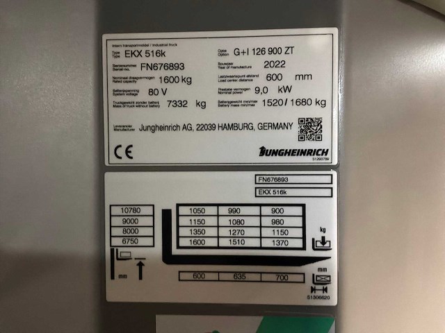 2022 jungheinrich ekx 516k man-up truck - afbeelding 36 van  41