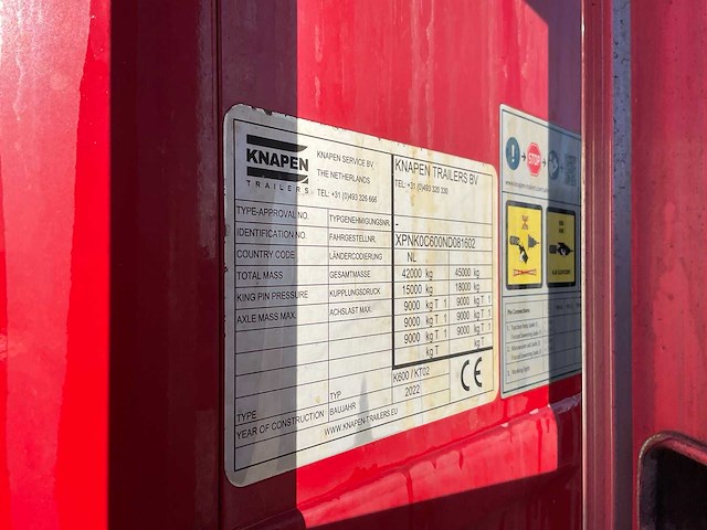 2022 knapen k600 / kt02 oplegger - afbeelding 6 van  18
