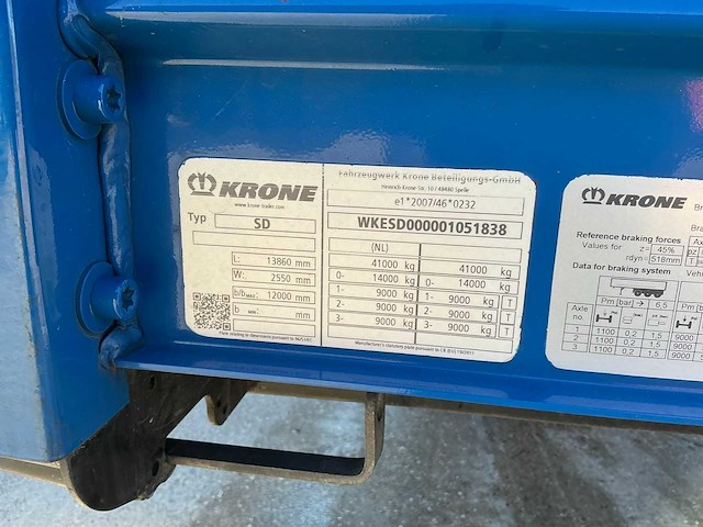2022 krone sd oplegger - afbeelding 13 van  30