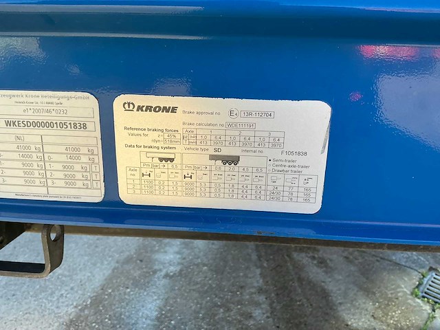 2022 krone sd oplegger - afbeelding 14 van  30