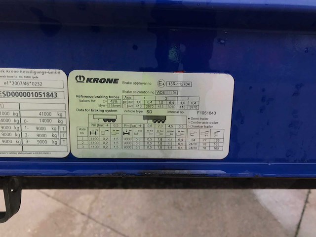 2022 krone sd oplegger - afbeelding 16 van  34
