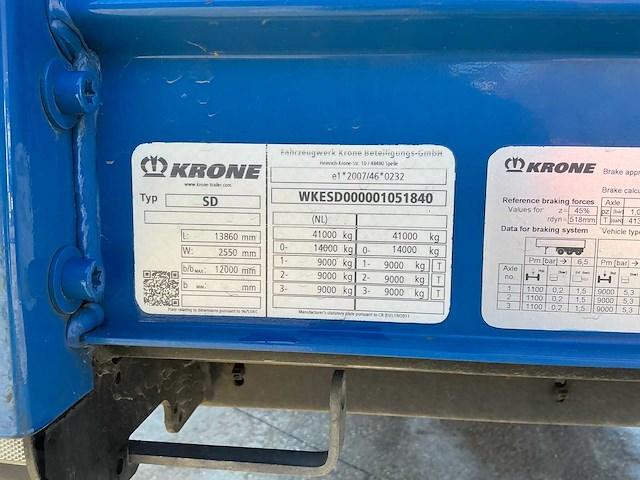 2022 krone sd oplegger - afbeelding 16 van  35