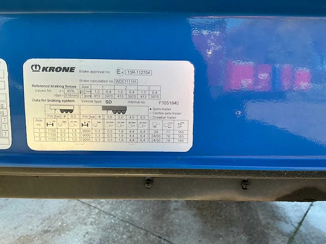 2022 krone sd oplegger - afbeelding 17 van  35