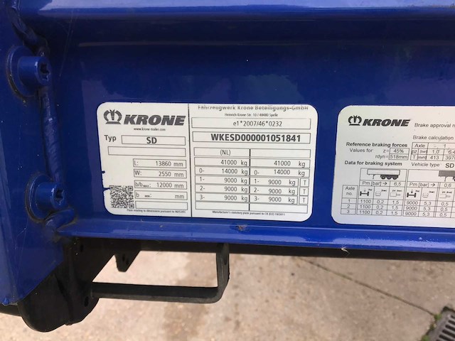 2022 krone sd oplegger - afbeelding 15 van  33
