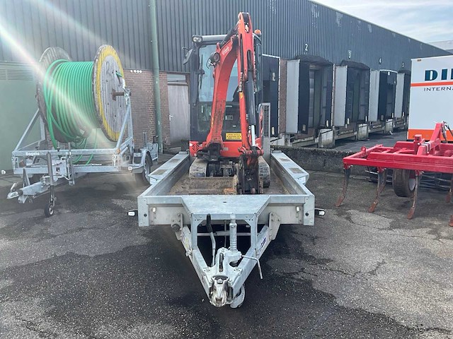 2022 kubota kx019 minigraafmachine met machinetransporter - afbeelding 9 van  16