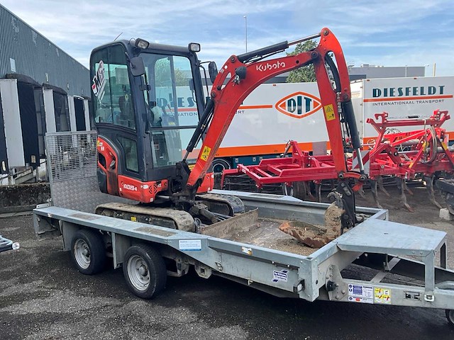 2022 kubota kx019 minigraafmachine met machinetransporter - afbeelding 10 van  16