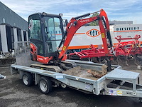 2022 kubota kx019 minigraafmachine met machinetransporter - afbeelding 10 van  16