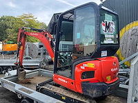 2022 kubota kx019 minigraafmachine met machinetransporter - afbeelding 12 van  16