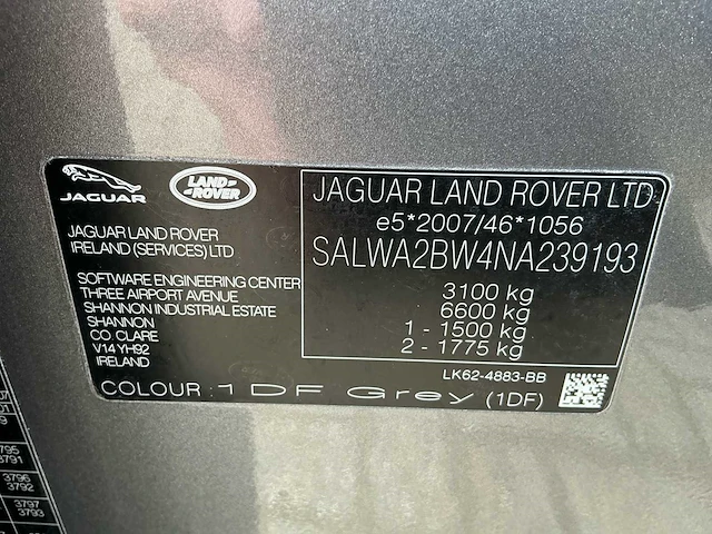 2022 land rover range rover sport hse l494 personenauto - afbeelding 31 van  43