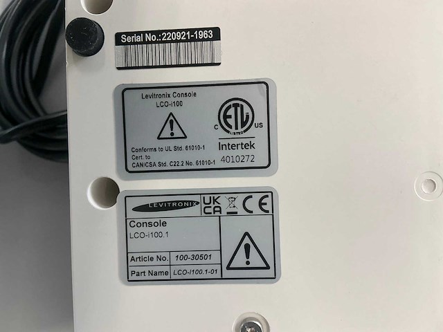 2022 levitronix lco-i100.1 lco besturingsunit met bestuurder en sensor - afbeelding 5 van  5