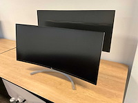 2022 lg 35wn75cp curved monitor (2x) - afbeelding 1 van  5