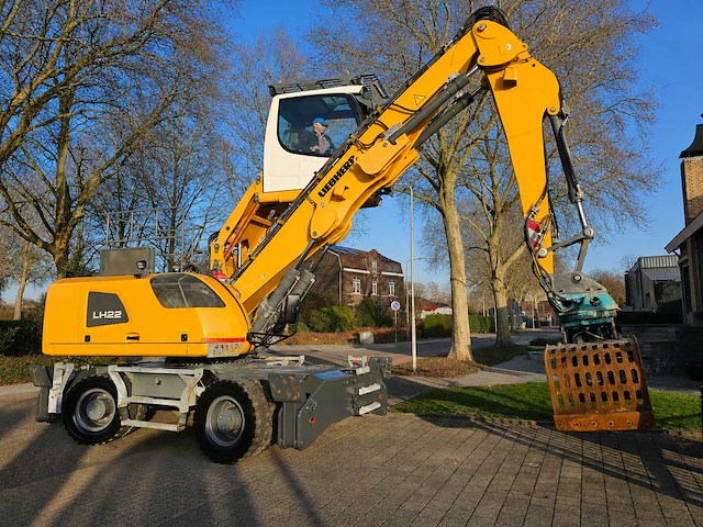 2022 liebherr lh 22 m industry litronic gk9 mobiele overslagmachine met dehaco dsg1102 sorteergrijper - afbeelding 5 van  16