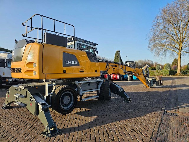 2022 liebherr lh 22 m industry litronic gk9 mobiele overslagmachine met dehaco dsg1102 sorteergrijper - afbeelding 11 van  16