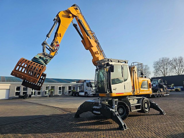 2022 liebherr lh 22 m industry litronic gk9 mobiele overslagmachine met dehaco dsg1102 sorteergrijper - afbeelding 1 van  4
