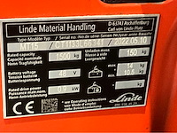2022 linde mt 15 1500kg interne lader elektrische palletwagen - afbeelding 2 van  7
