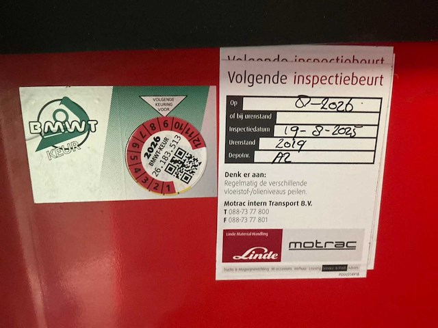 2022 linde t20 r elektrische palletwagen - afbeelding 5 van  15