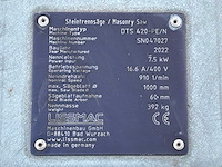 2022 lissmac dts 420-pe/n verticale steenzaagmachine / blokzaagmachine - afbeelding 9 van  9