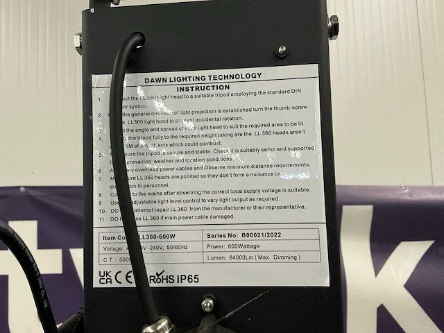 2022 ll360 lichtmast ip65 ongebruikt - afbeelding 7 van  7