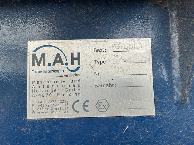 2022 mah 2200 puffersilo onderdeel (2x) - afbeelding 3 van  8