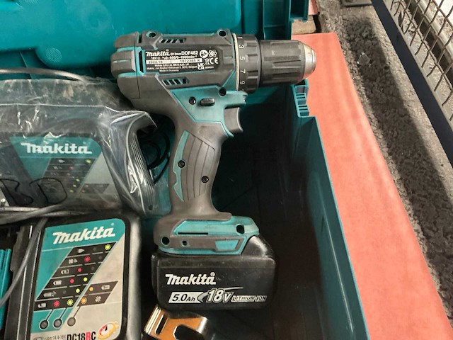 2022 makita ddf482rtj schroef/ boormachine - afbeelding 8 van  9