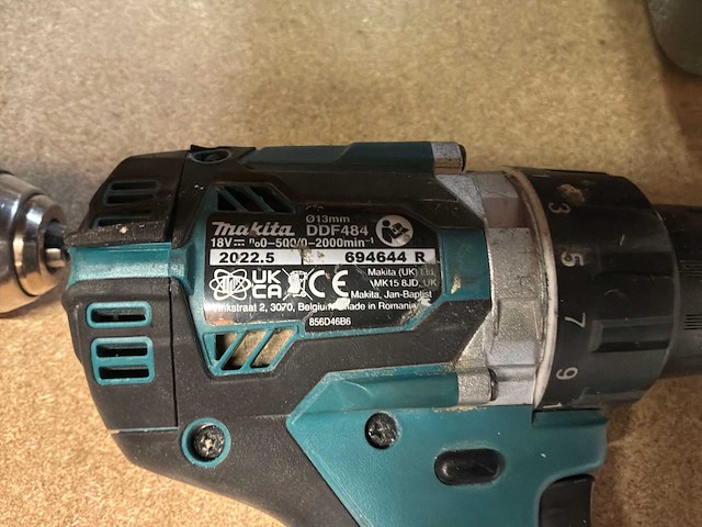 2022 makita ddf484 schroefboormachine (2x) - afbeelding 3 van  4