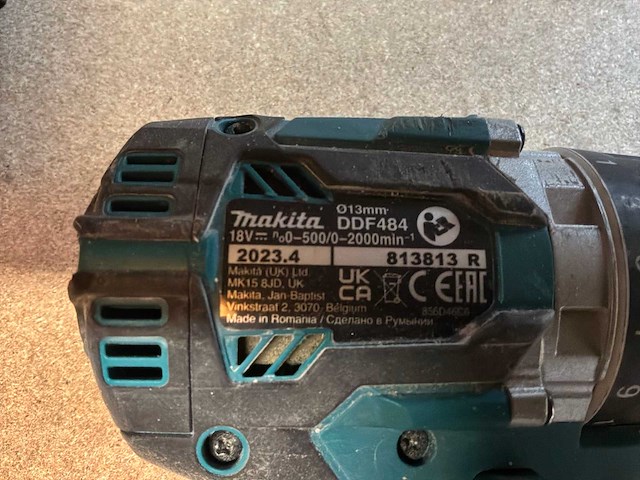 2022 makita ddf484 schroefboormachine (2x) - afbeelding 4 van  4
