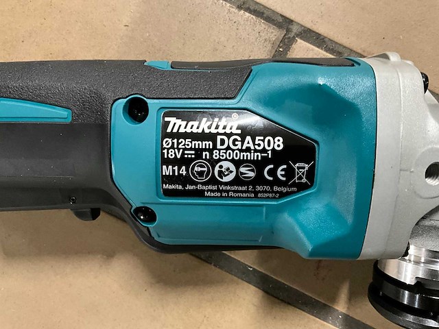 2022 makita dga 508 haakse slijpmachine - afbeelding 4 van  5