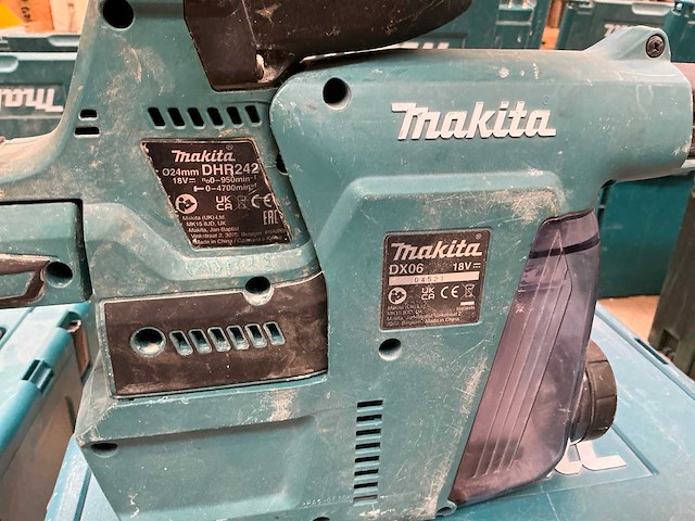 2022 makita dhr242 combihamer met stofafzuiging - afbeelding 3 van  3