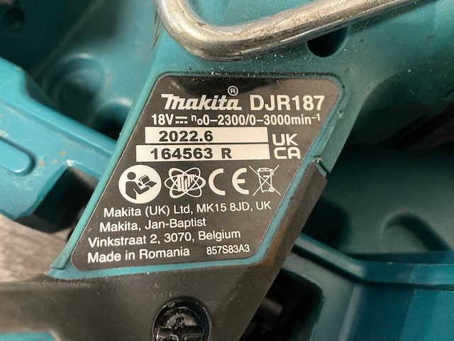 2022 makita djr187 reciprozaag - afbeelding 2 van  2
