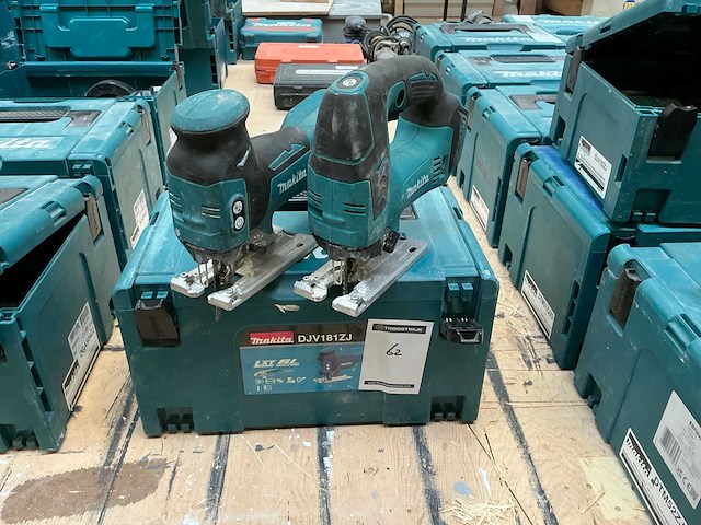 2022 makita djv181/djv182 decoupeerzaag (2x) - afbeelding 2 van  4