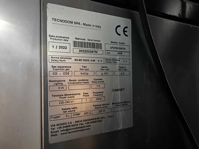 2022 mastercool koelkast - afbeelding 3 van  3