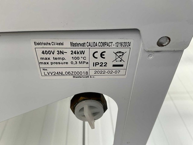 2022 masterwatt calida compact elektrische cv-ketel - afbeelding 7 van  7
