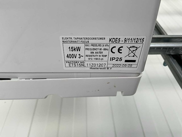 2022 masterwatt focus elektrische tapwaterdoorstomer - afbeelding 4 van  4