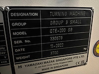 2022 mazak qte-200 sg cnc-draaibank - afbeelding 18 van  19